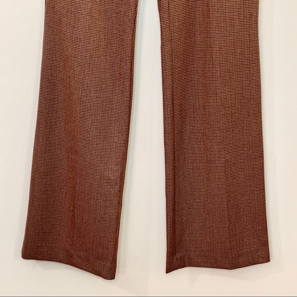 🌸ROZ & ALI Brown & Red Houndstooth Dress Pants 6 - Picture 3 of 13